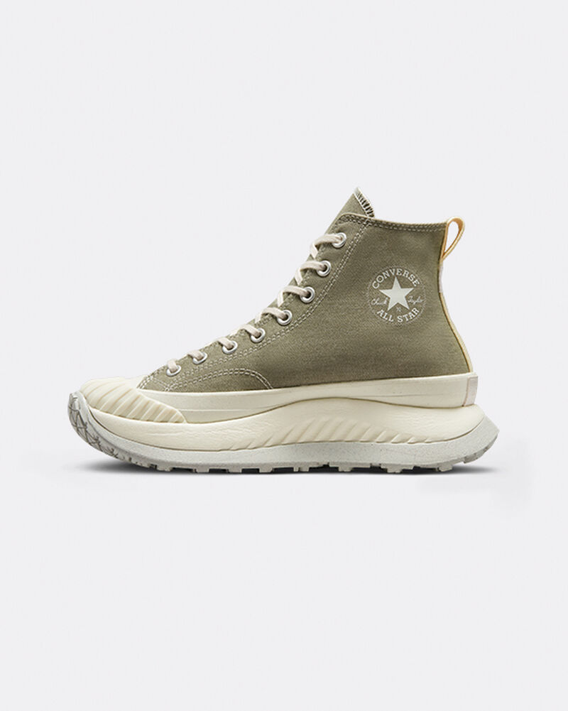 Pánské Boty Na Platformy Converse ​Chuck 70 AT-CX Bavlněné Twill Unisex Zelene | 7456-PRTQK