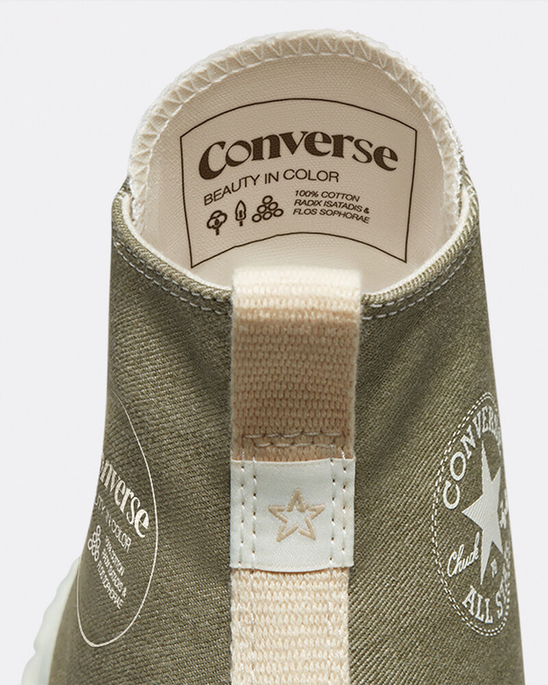Pánské Boty Na Platformy Converse ​Chuck 70 AT-CX Bavlněné Twill Unisex Zelene | 7456-PRTQK