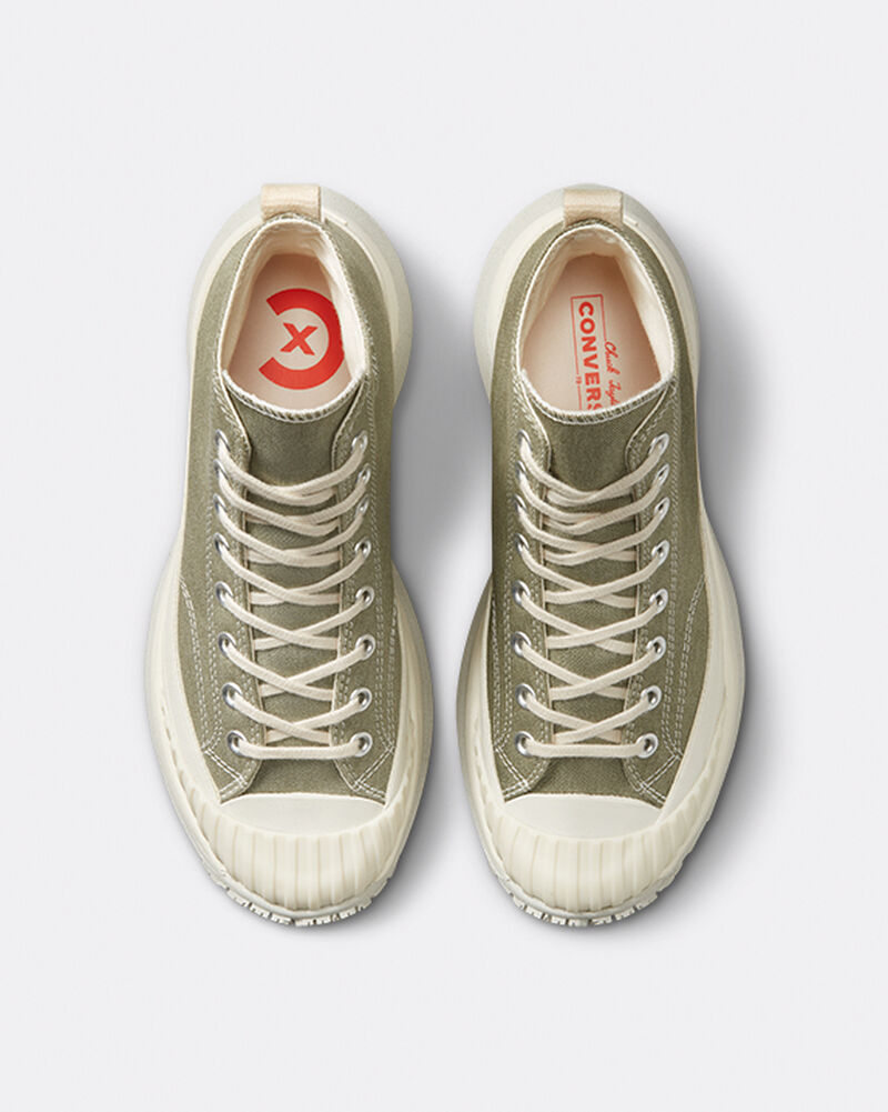 Pánské Boty Na Platformy Converse ​Chuck 70 AT-CX Bavlněné Twill Unisex Zelene | 7456-PRTQK