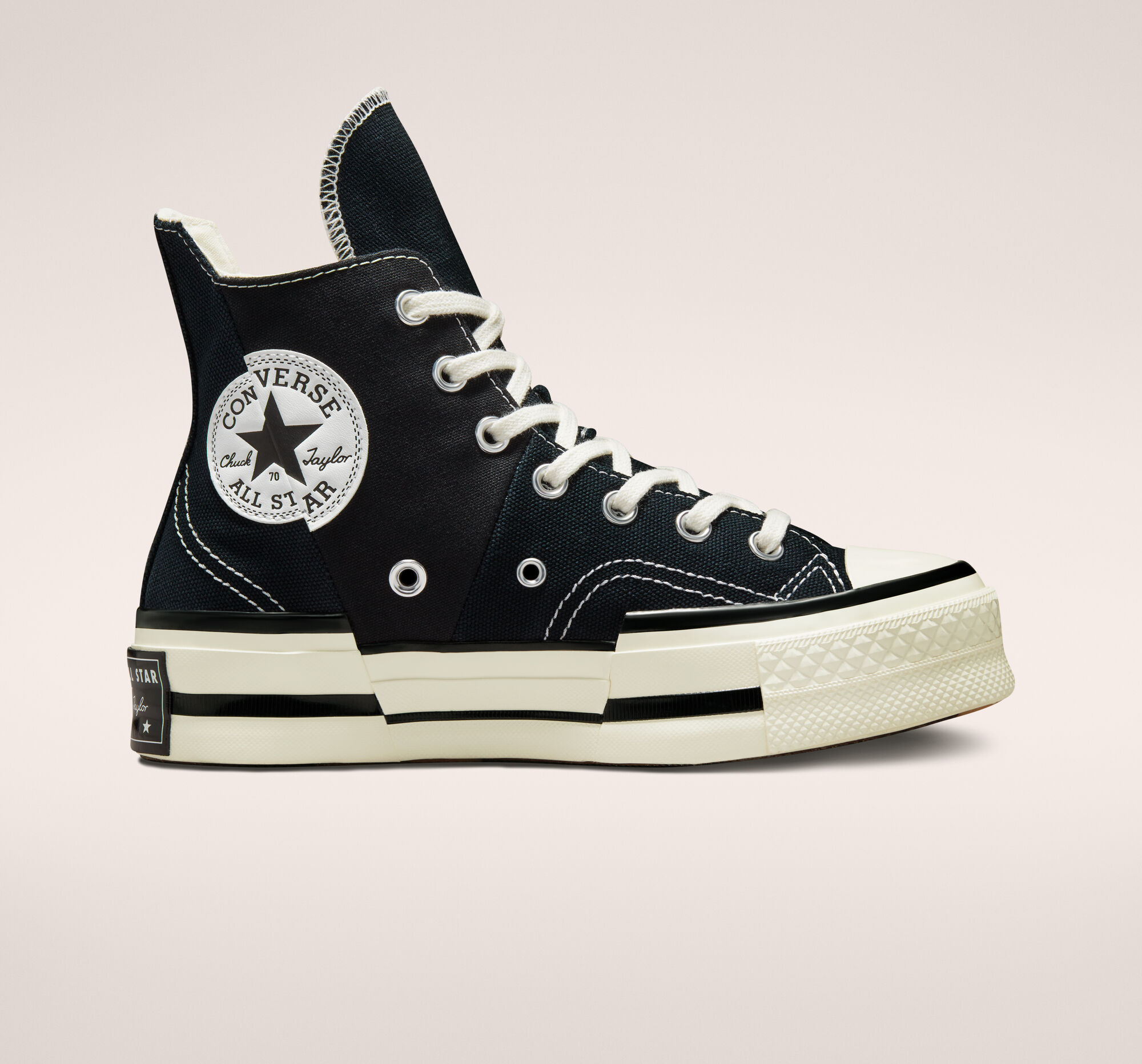 Pánské Boty Na Platformy Converse ​Chuck 70 Plus Unisex Černé Černé | 7651-EYIBH
