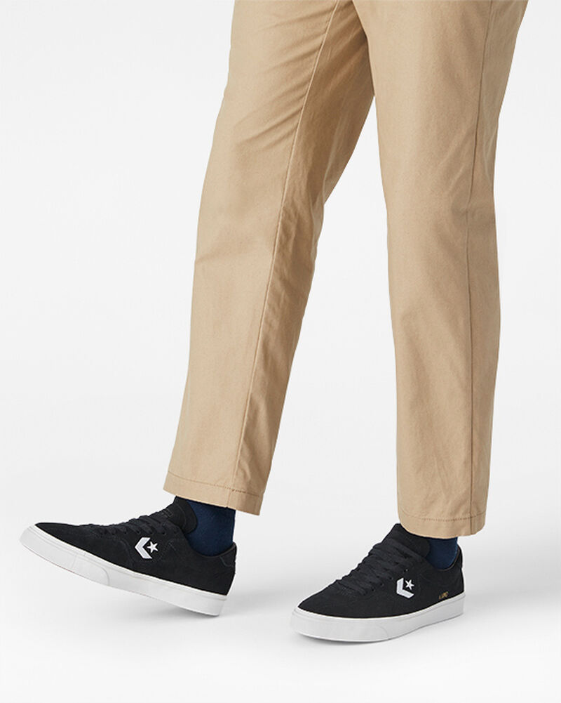 Pánské Nízké Converse CONS Louie Lopez Pro Černé Černé Bílé | 4861-JVAXE