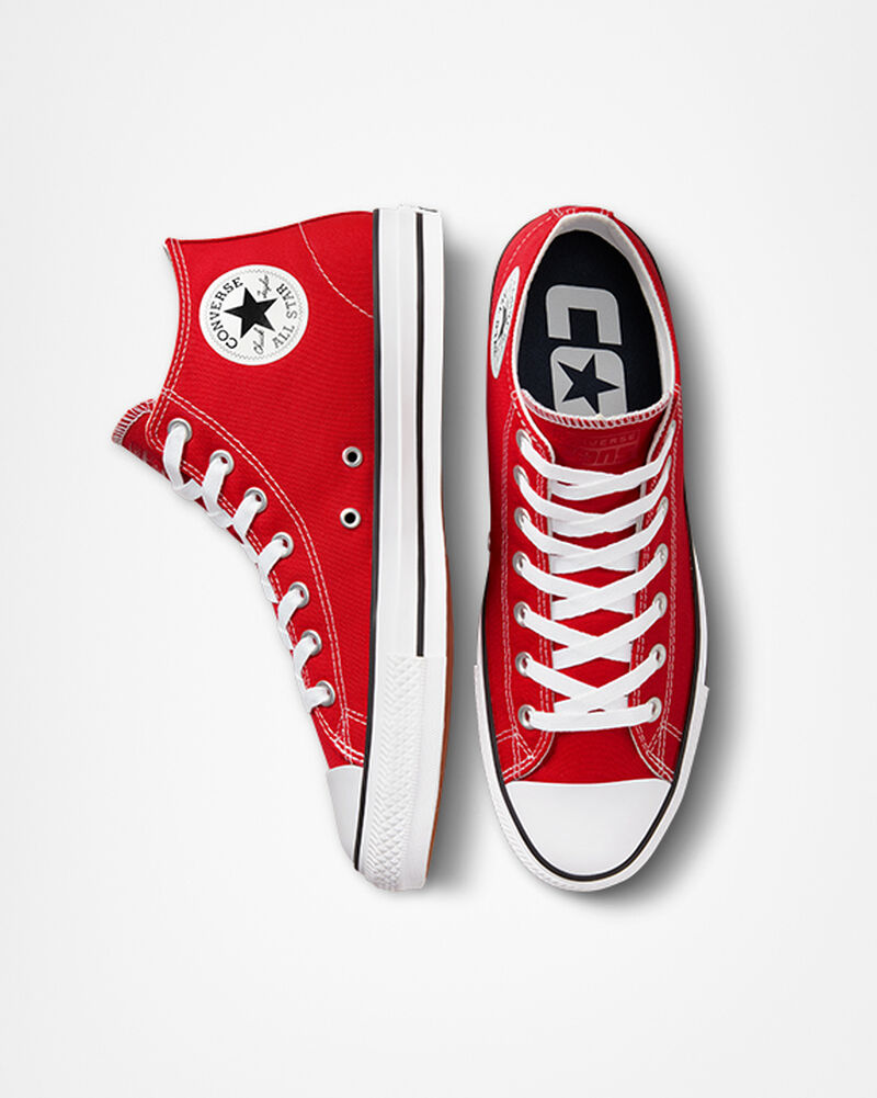 Pánské Nízké Converse ​CONS Chuck Taylor All Star Pro Skate Červené Bílé Černé | 1607-IREUM