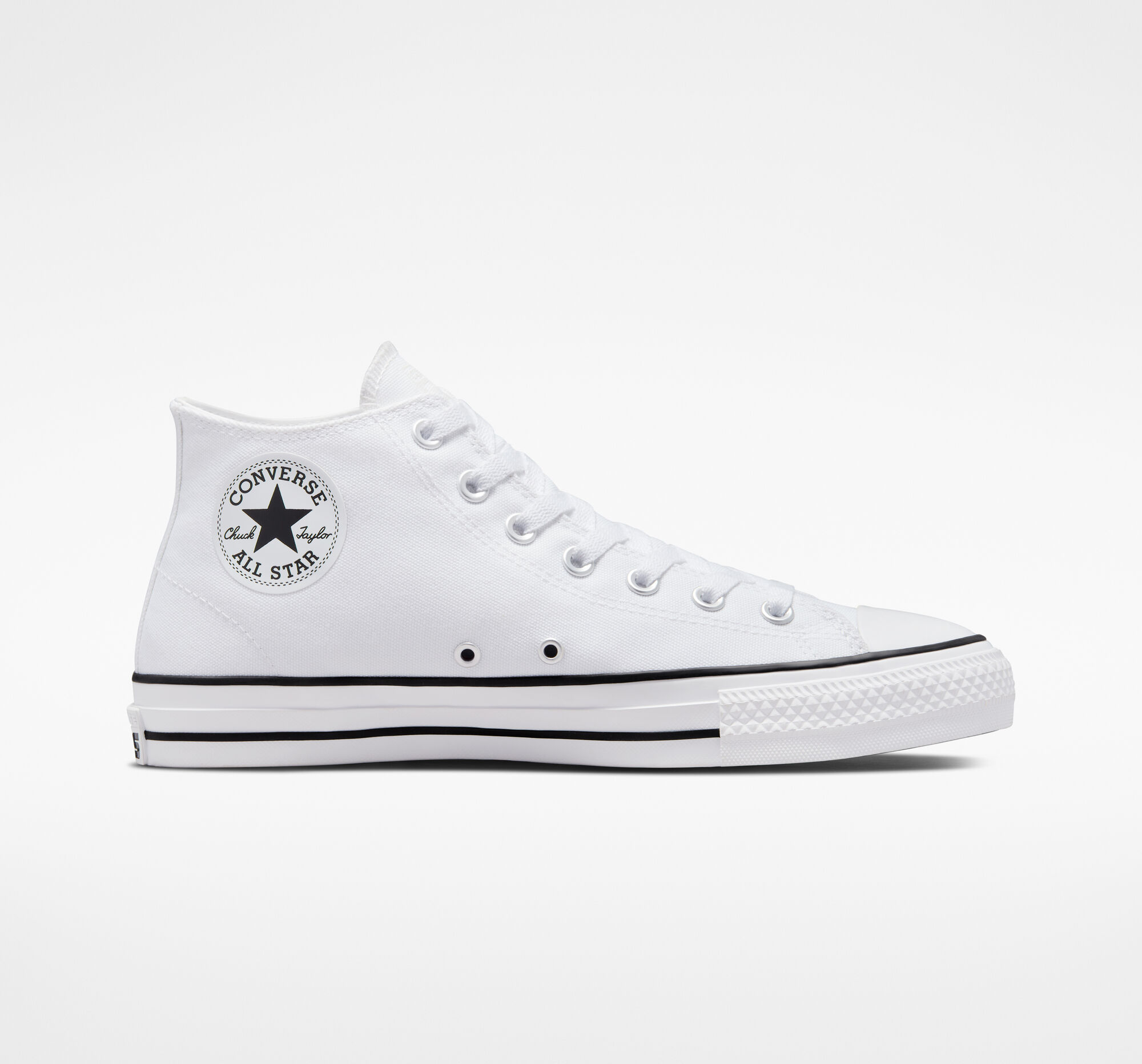 Pánské Nízké Converse ​CONS Chuck Taylor All Star Pro Skate Bílé Bílé Černé | 8439-WYSCQ