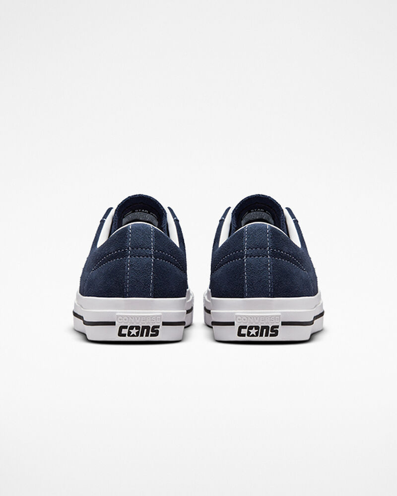 Pánské Nízké Converse ​CONS One Star Pro Semišové Skate Tmavě Blankyt Bílé Černé | 9382-PWGLS