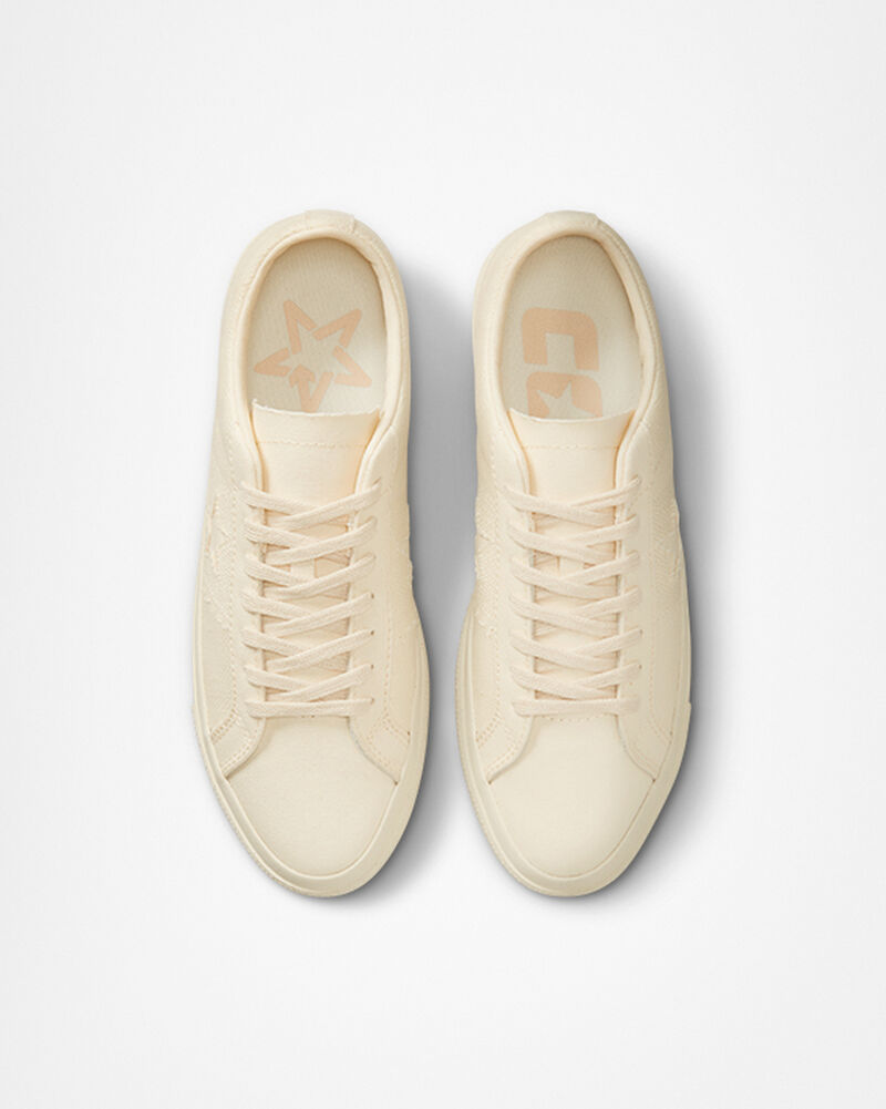 Pánské Nízké Converse ​One Star Pro Herringbone Skate Soft Dune/Egret | 5607-ITNGQ
