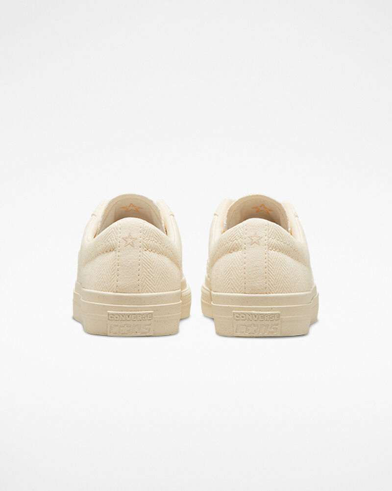Pánské Nízké Converse ​One Star Pro Herringbone Skate Soft Dune/Egret | 5607-ITNGQ