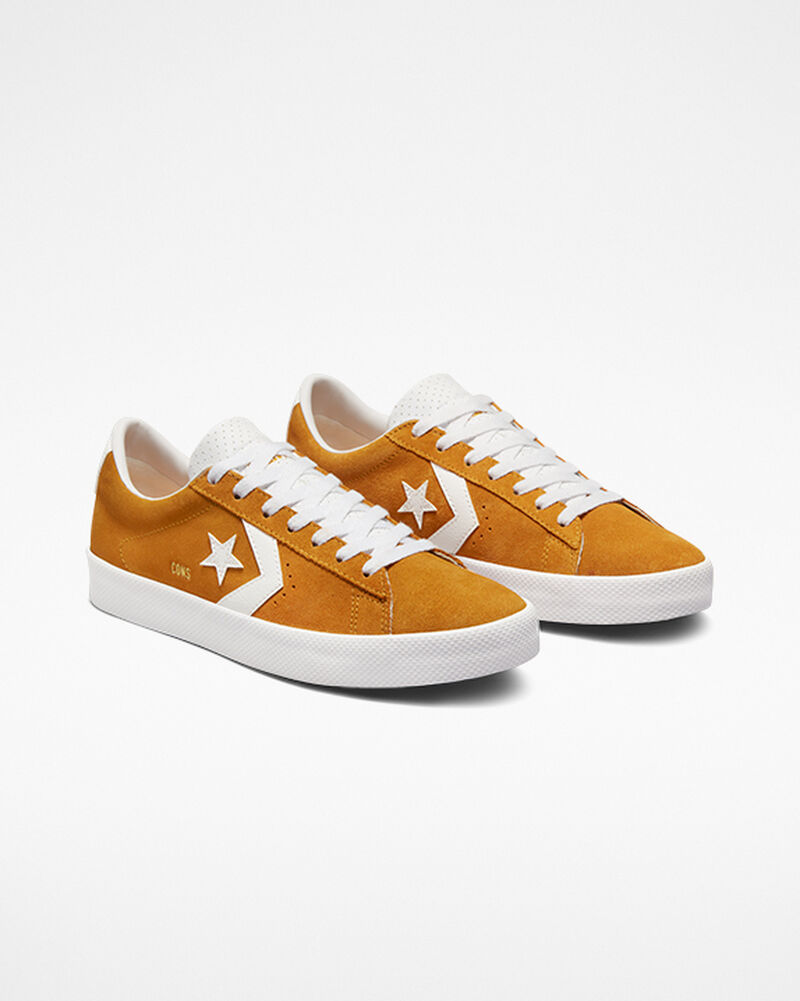 Pánské Nízké Converse ​PL Vulc Pro Semišové Skate Bílé Bílé | 8429-LKQTX