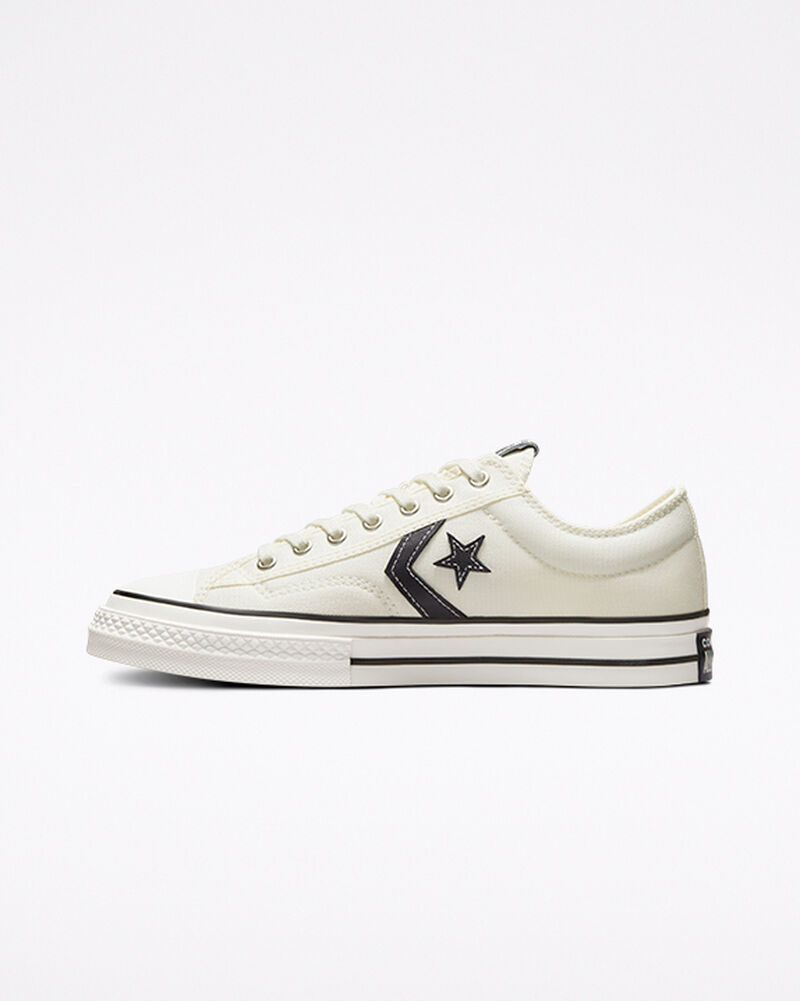 Pánské Nízké Converse ​Star Player 76 Unisex Bílé Černé | 1793-JXPOG