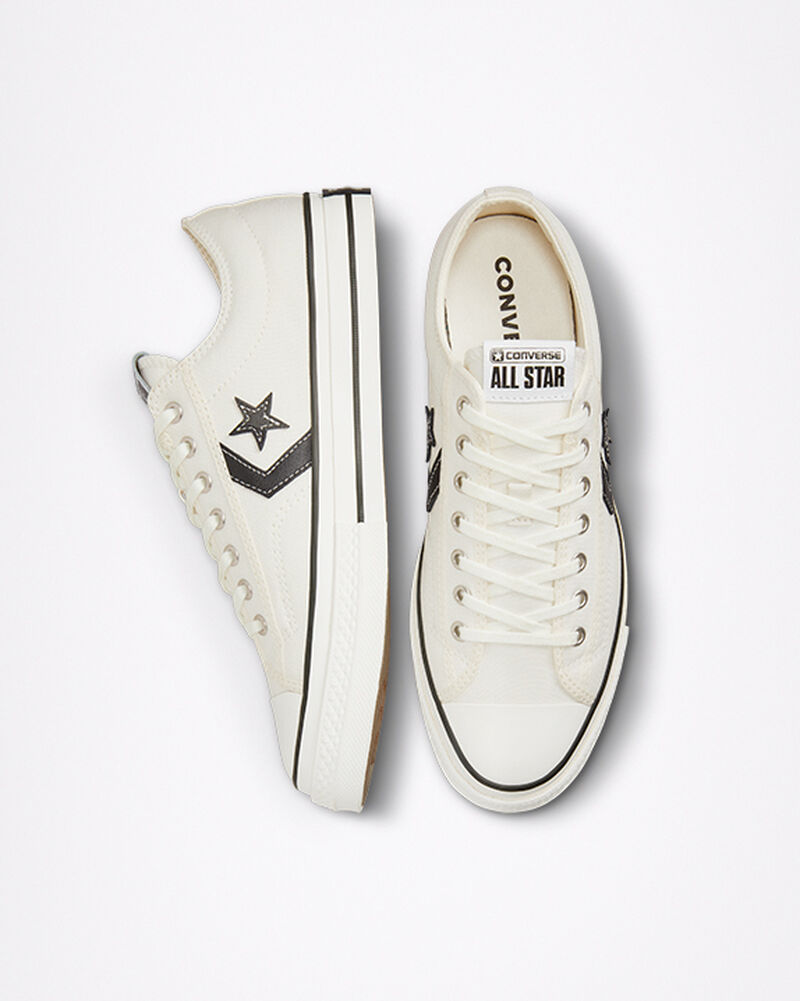 Pánské Nízké Converse ​Star Player 76 Unisex Bílé Černé | 1793-JXPOG
