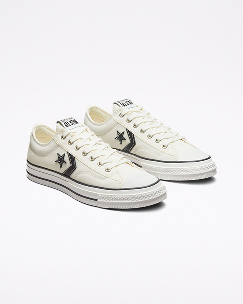 Pánské Nízké Converse ​Star Player 76 Unisex Bílé Černé | 1793-JXPOG