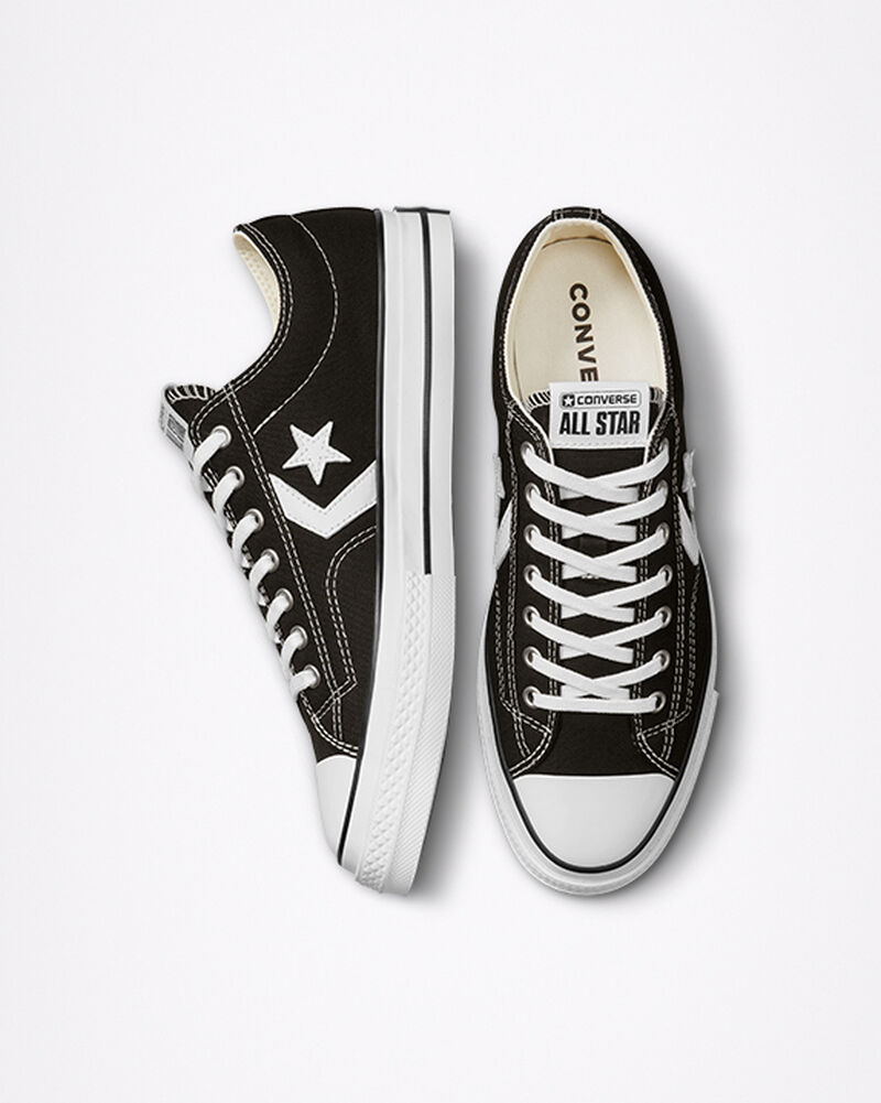 Pánské Nízké Converse ​Star Player 76 Unisex Černé Bílé Černé | 8169-XMWPN