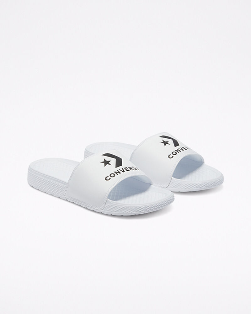 Pánské Slip On Converse ​All Star Pantofle Unisex Sandal Bílé Černé Bílé | 0395-THRKM