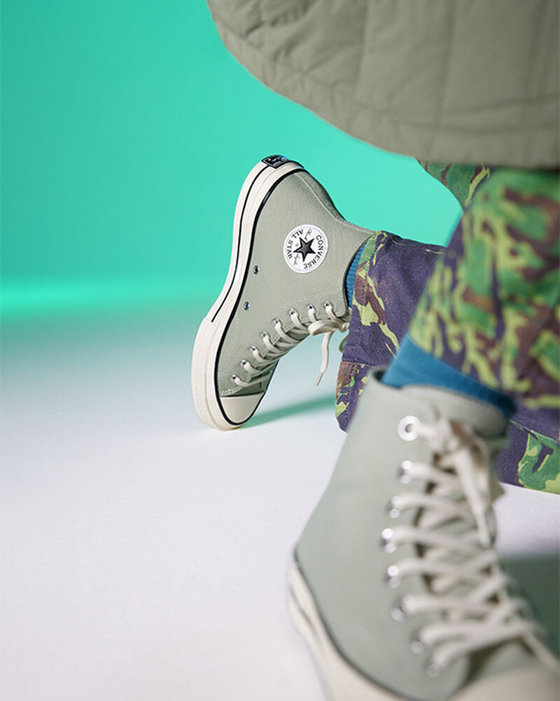 Pánské Vysoké Converse Chuck 70. Converse Olivy Zelené Černé | 5209-MAQLE