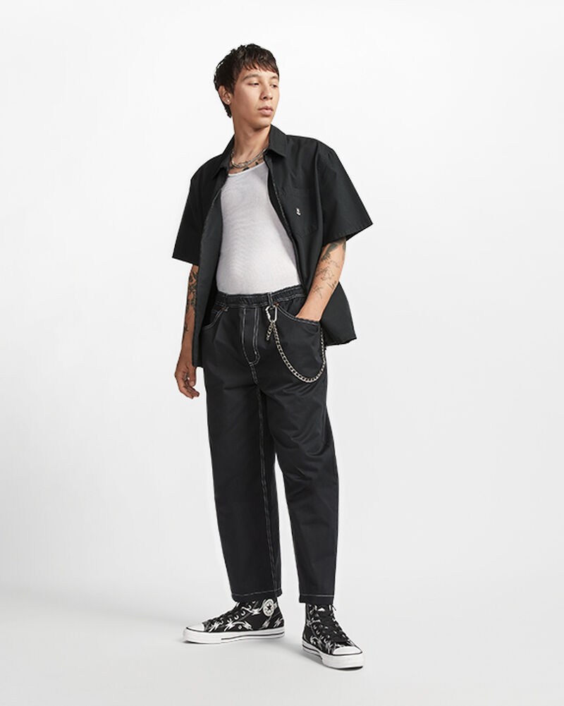 Pánské Vysoké Converse ​CONS Chuck Taylor All Star Pro Razor Wire Skate Černé Stříbrné Bílé | 8143-SCZVF