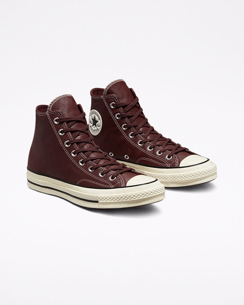 Pánské Vysoké Converse ​Chuck 70 Læder Seasonal Color Unisex Černé | 6124-FBOMK