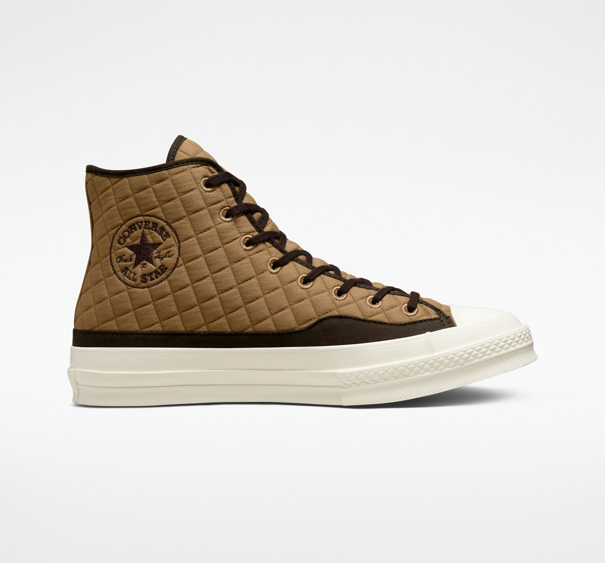 Pánské Vysoké Converse ​Chuck 70 Prošívaný Unisex Hnědé Černé | 4980-MJPIR