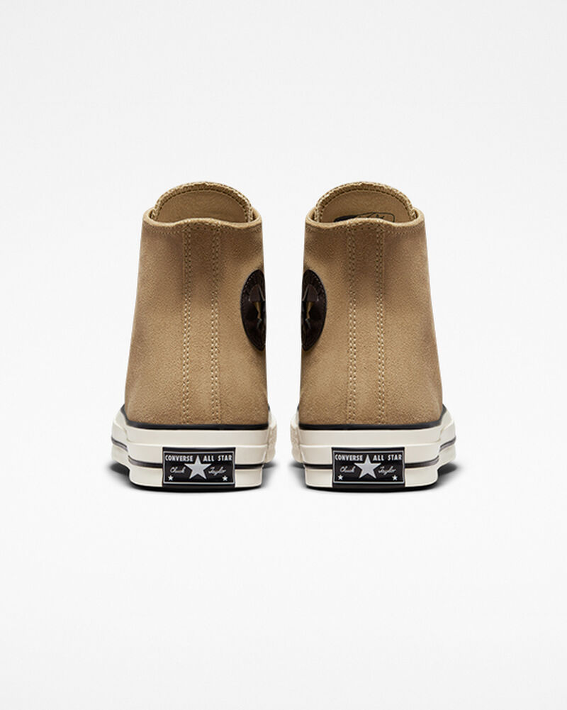 Pánské Vysoké Converse ​Chuck 70 Semišové Unisex Hnědé Černé | 3295-IGWXO