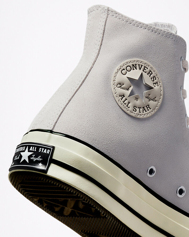 Pánské Vysoké Converse ​Chuck 70 Semišové Unisex Černé | 5841-HKYNQ