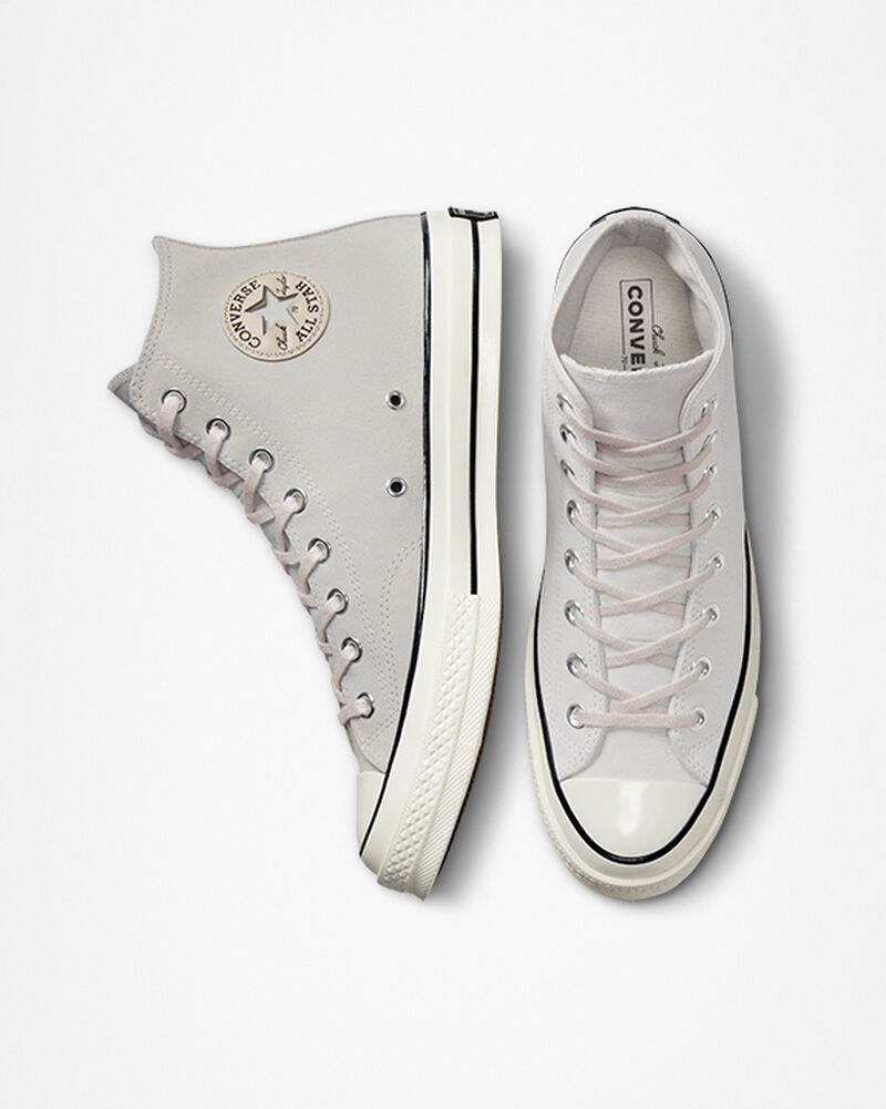 Pánské Vysoké Converse ​Chuck 70 Semišové Unisex Černé | 5841-HKYNQ