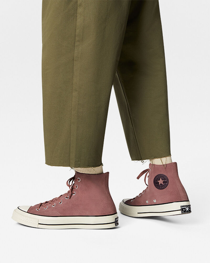 Pánské Vysoké Converse ​Chuck 70 Semišové Unisex Černé | 8523-WZBTN