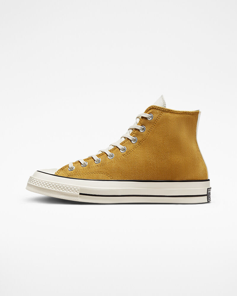 Pánské Vysoké Converse ​Chuck 70 Textured Tri-Panel Unisex Oranžové Černé | 2907-BWYKD