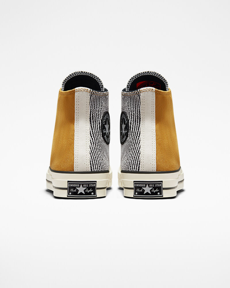 Pánské Vysoké Converse ​Chuck 70 Textured Tri-Panel Unisex Oranžové Černé | 2907-BWYKD