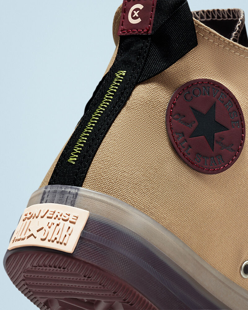 Pánské Vysoké Converse ​Chuck Taylor All Star CX Stretch Platene Unisex Černé Tmavě Vínové | 1985-ZOHCT