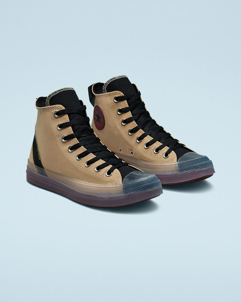Pánské Vysoké Converse ​Chuck Taylor All Star CX Stretch Platene Unisex Černé Tmavě Vínové | 1985-ZOHCT