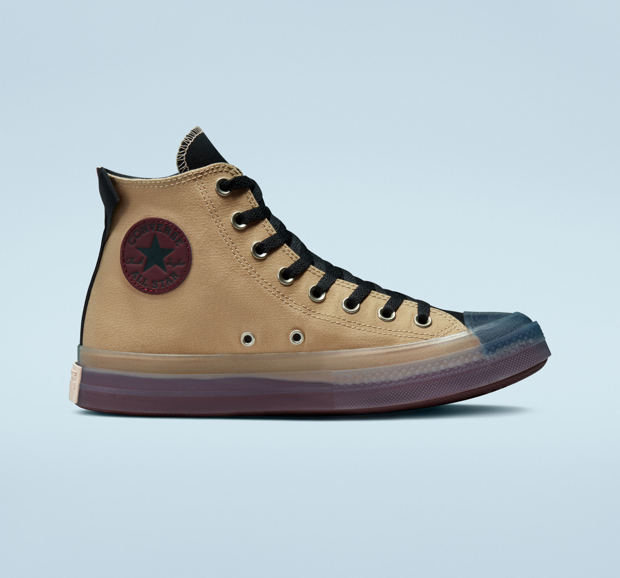 Pánské Vysoké Converse ​Chuck Taylor All Star CX Stretch Platene Unisex Černé Tmavě Vínové | 1985-ZOHCT
