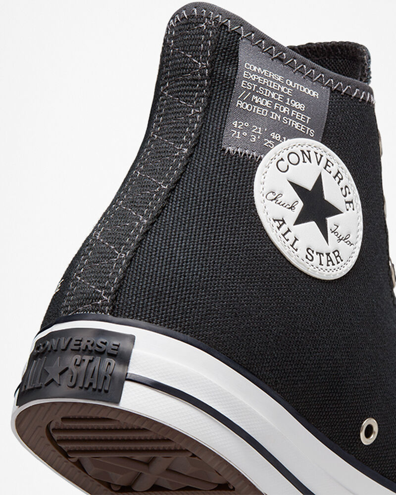 Pánské Vysoké Converse ​Chuck Taylor All Star Outdoorové Experience Unisex Černé Šedé Bílé | 3491-OUJLR