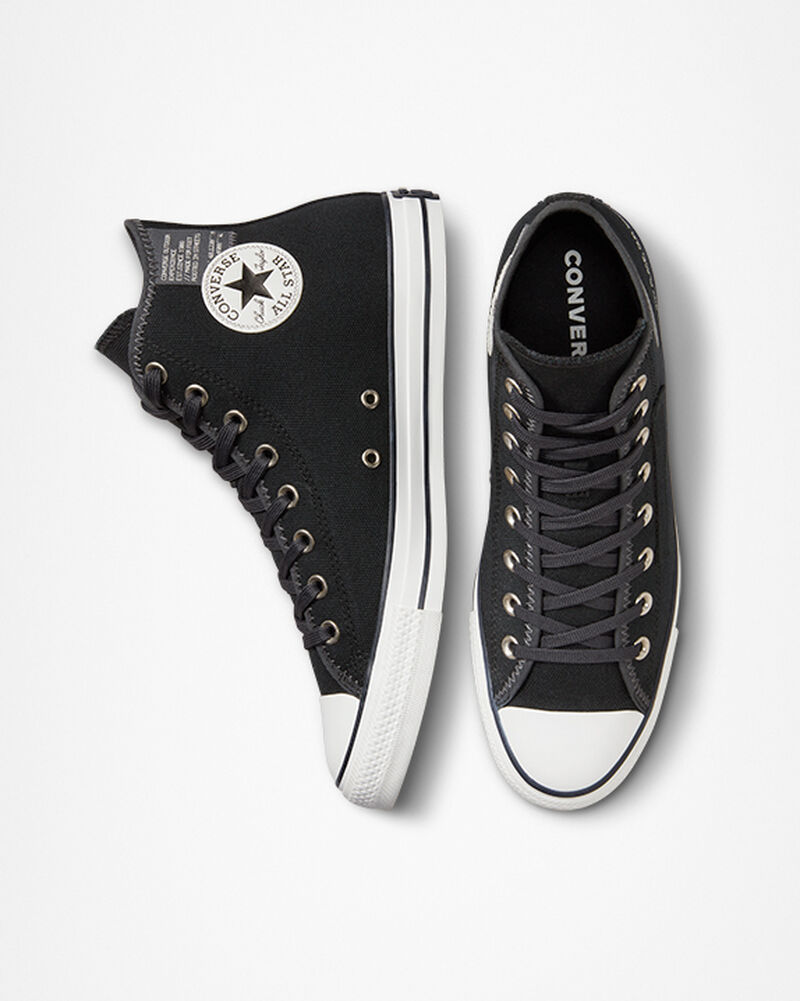 Pánské Vysoké Converse ​Chuck Taylor All Star Outdoorové Experience Unisex Černé Šedé Bílé | 3491-OUJLR