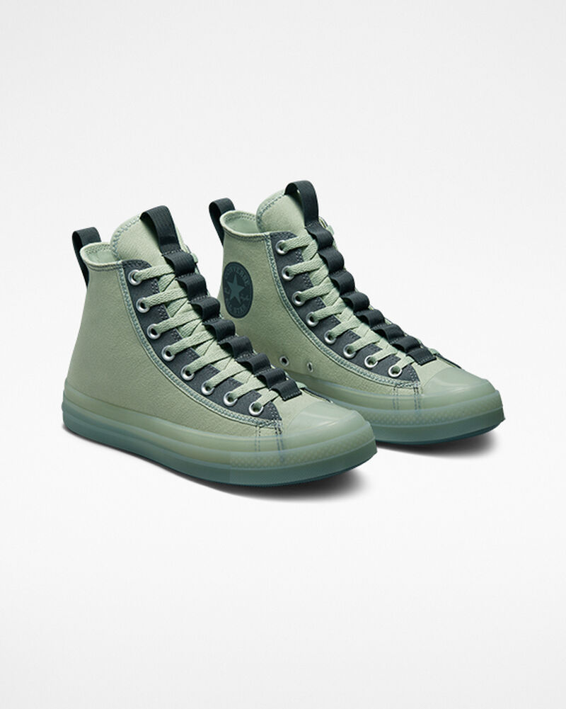 Pánské Vysoké Converse ​Chuck Taylor All Star CX Explore Unisex Olivy Zelené Šedé | 4972-FQICW