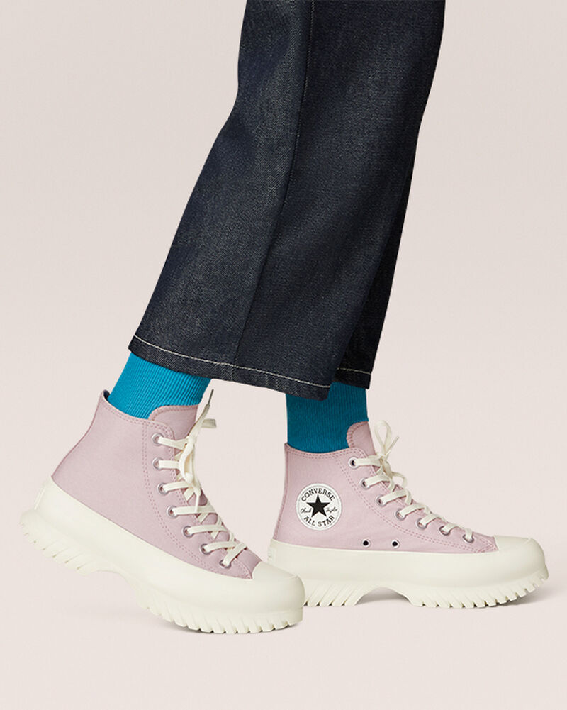 Pánské Vysoké Converse ​Chuck Taylor All Star Lugged 2.0 Seasonal Color Unisex Růžové Černé | 6382-BFNIZ