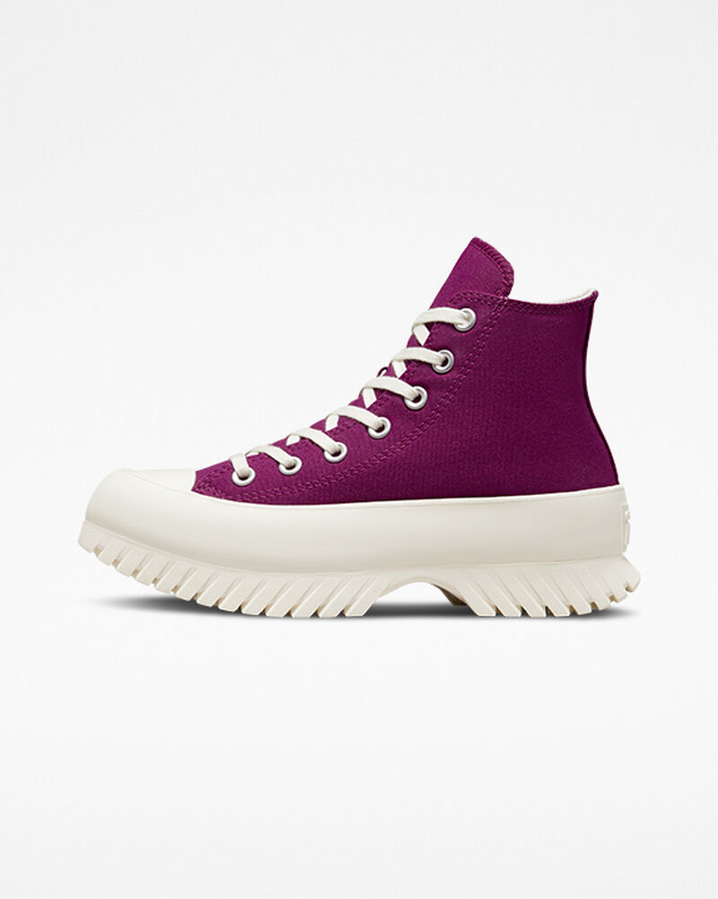 Pánské Vysoké Converse ​Chuck Taylor All Star Lugged 2.0 Seasonal Color Unisex Fialové Černé | 6932-CNEJV