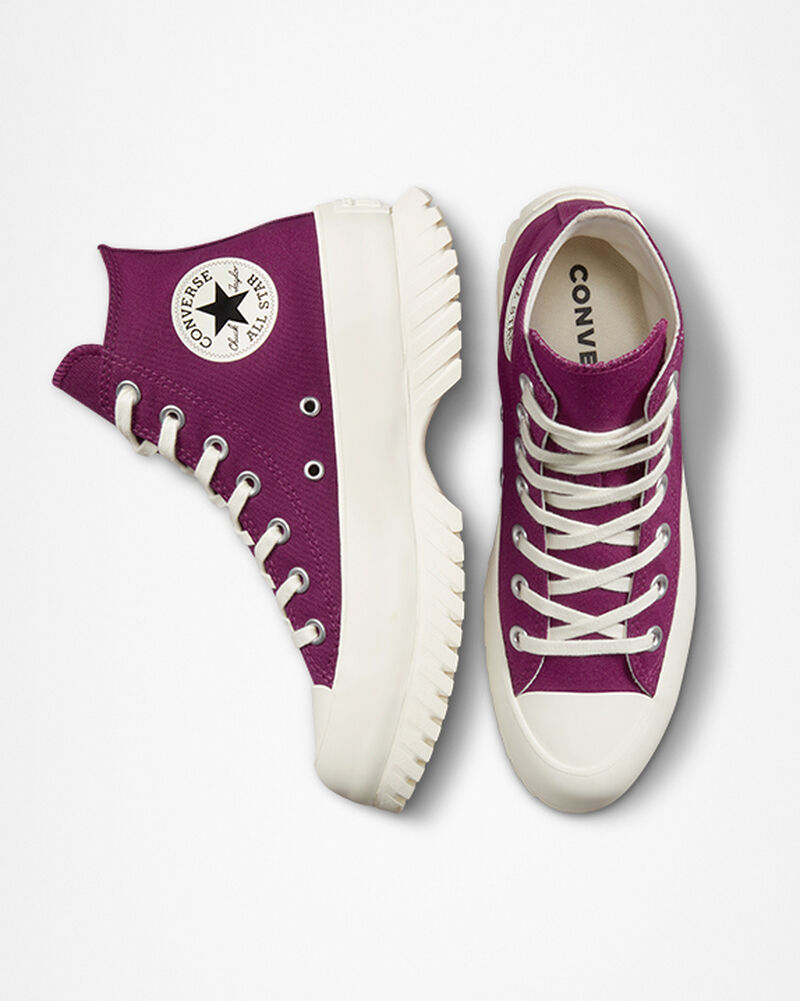 Pánské Vysoké Converse ​Chuck Taylor All Star Lugged 2.0 Seasonal Color Unisex Fialové Černé | 6932-CNEJV
