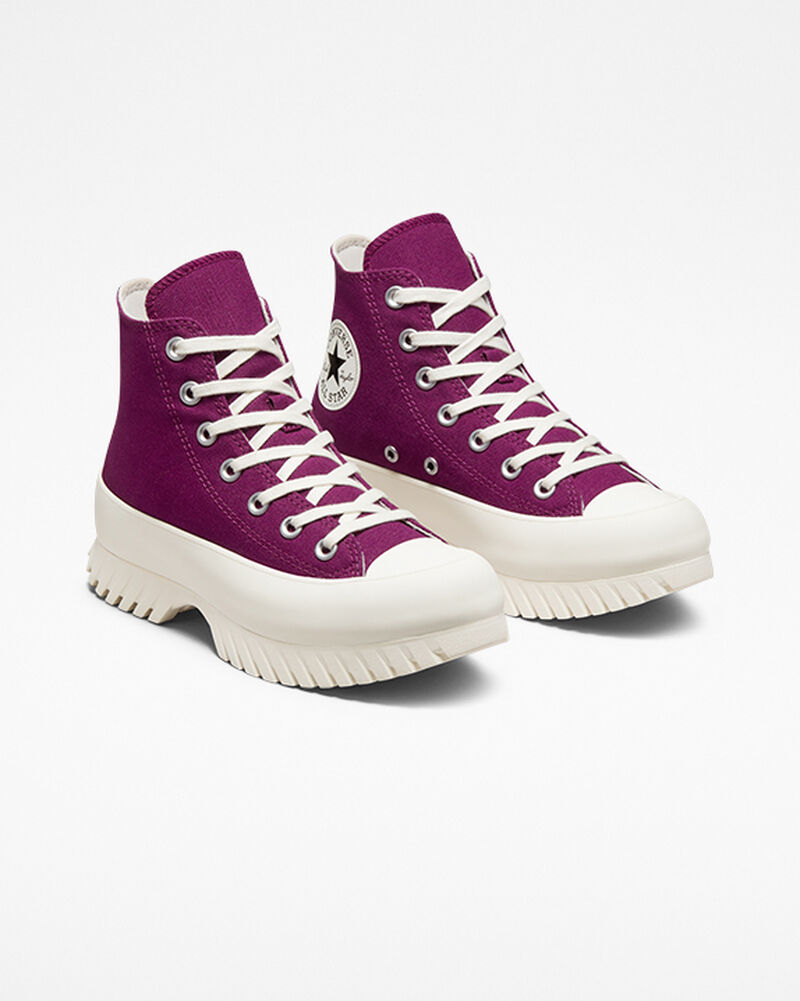 Pánské Vysoké Converse ​Chuck Taylor All Star Lugged 2.0 Seasonal Color Unisex Fialové Černé | 6932-CNEJV