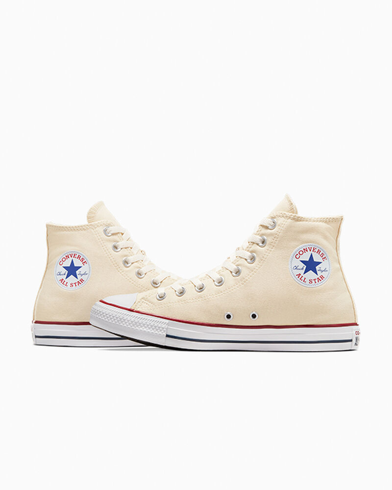 Pánské Vysoké Converse ​Chuck Taylor All Star Classic Unisex Béžový Bílé | 7108-PQASD