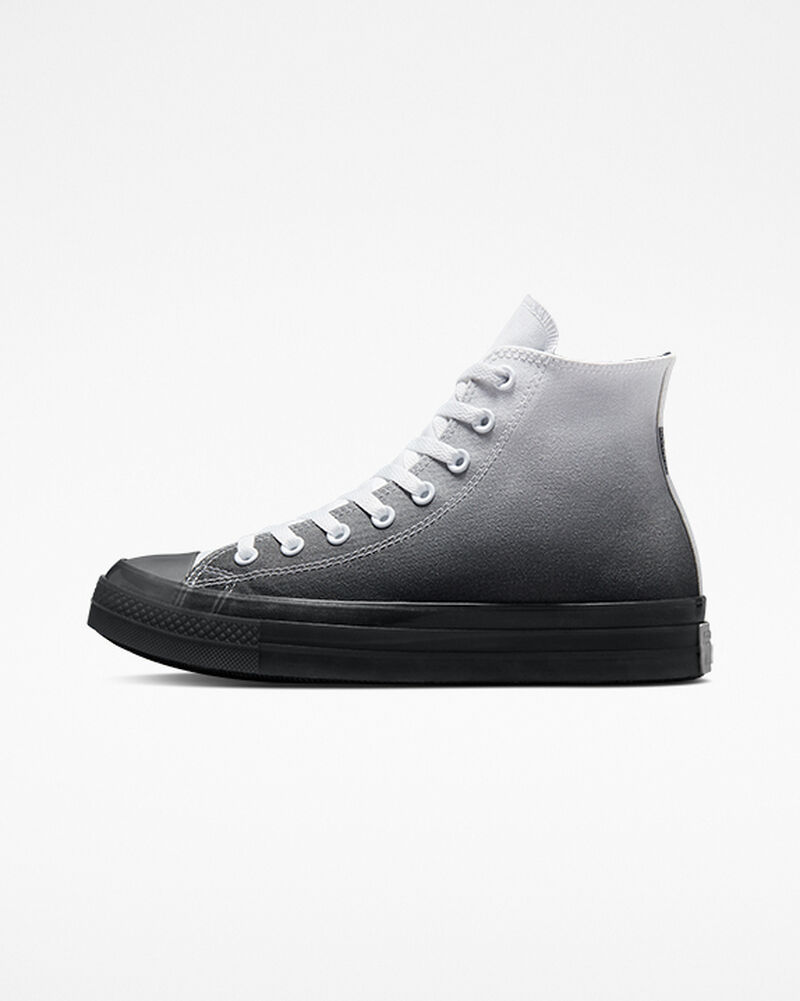 Pánské Vysoké Converse ​Chuck Taylor All Star CX Gradient Unisex Bílé Černé Bílé | 7120-ZRYJD