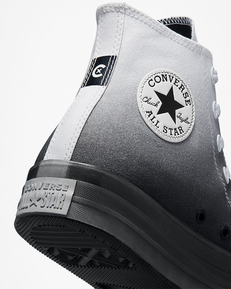 Pánské Vysoké Converse ​Chuck Taylor All Star CX Gradient Unisex Bílé Černé Bílé | 7120-ZRYJD