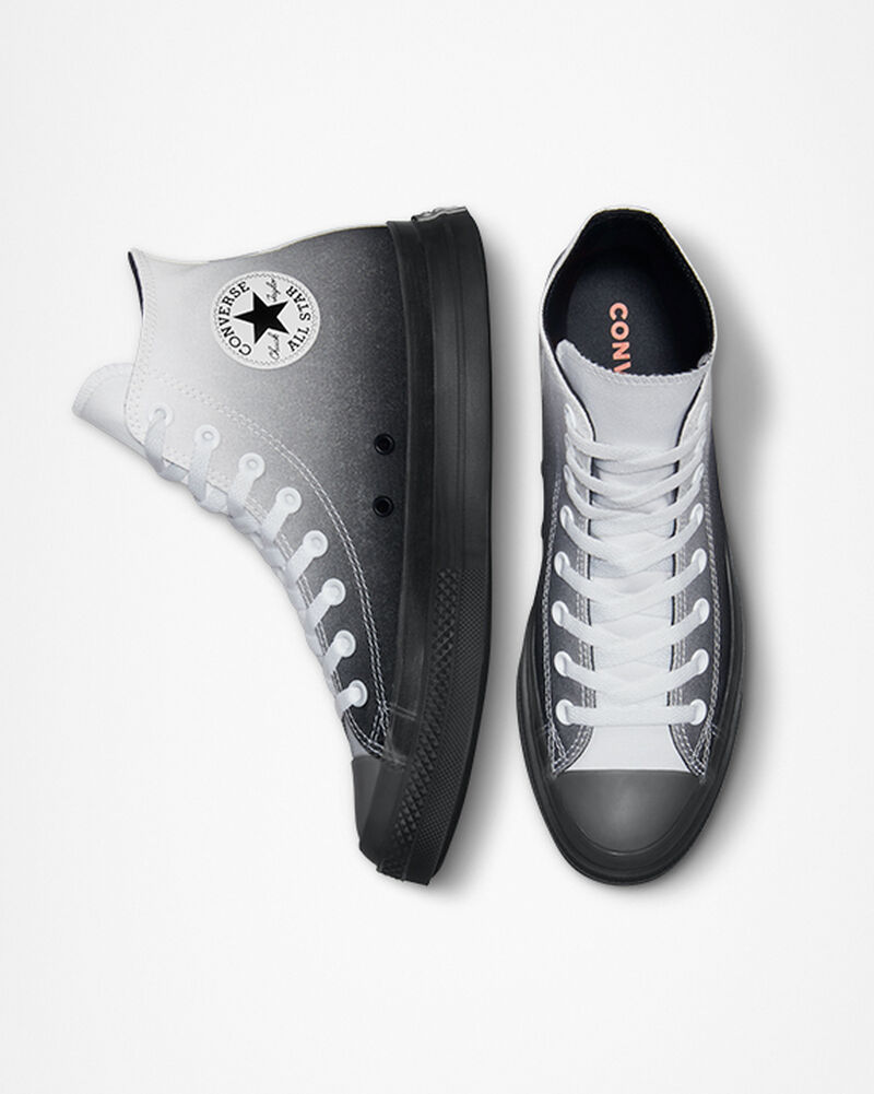 Pánské Vysoké Converse ​Chuck Taylor All Star CX Gradient Unisex Bílé Černé Bílé | 7120-ZRYJD