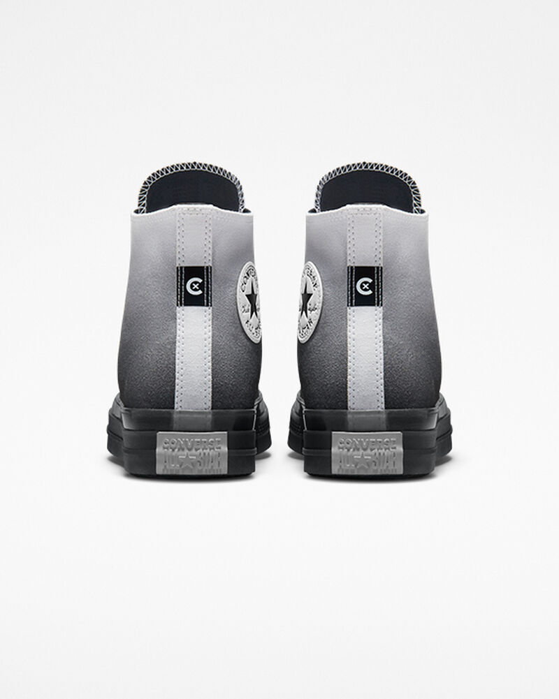 Pánské Vysoké Converse ​Chuck Taylor All Star CX Gradient Unisex Bílé Černé Bílé | 7120-ZRYJD