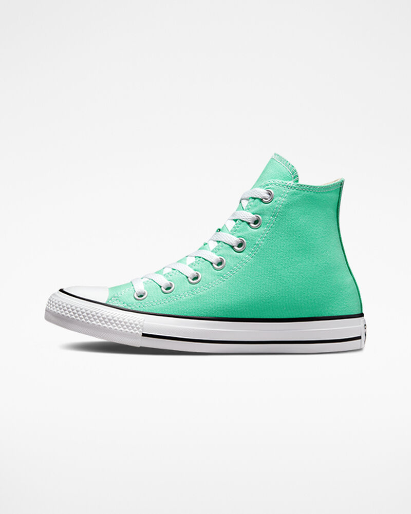 Pánské Vysoké Converse ​Chuck Taylor All Star Seasonal Color Unisex Tyrkysové Bílé Černé | 7910-UFWOV