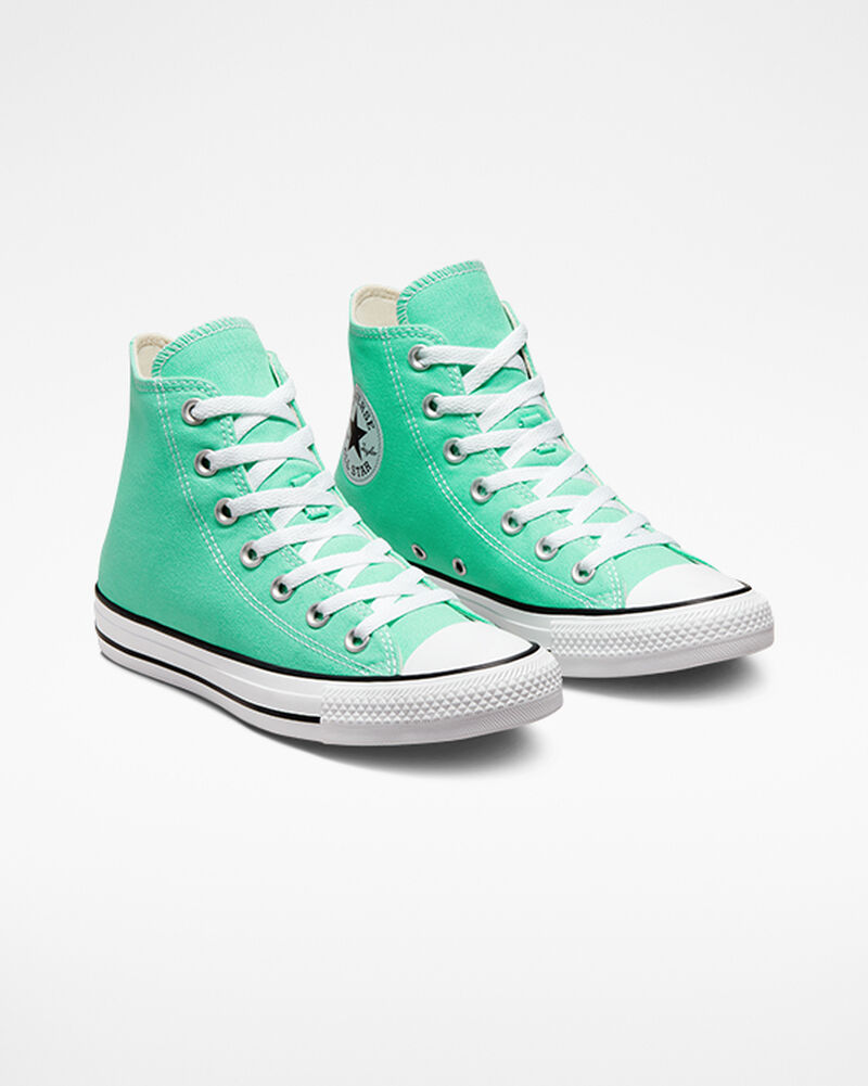Pánské Vysoké Converse ​Chuck Taylor All Star Seasonal Color Unisex Tyrkysové Bílé Černé | 7910-UFWOV