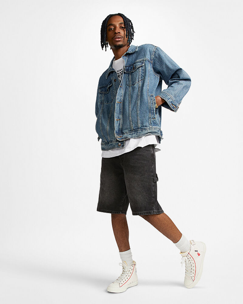 Pánské Vysoké Converse ​Chuck Taylor All Star Logo Tag Unisex Bílé Blankyt | 9536-QXPOT