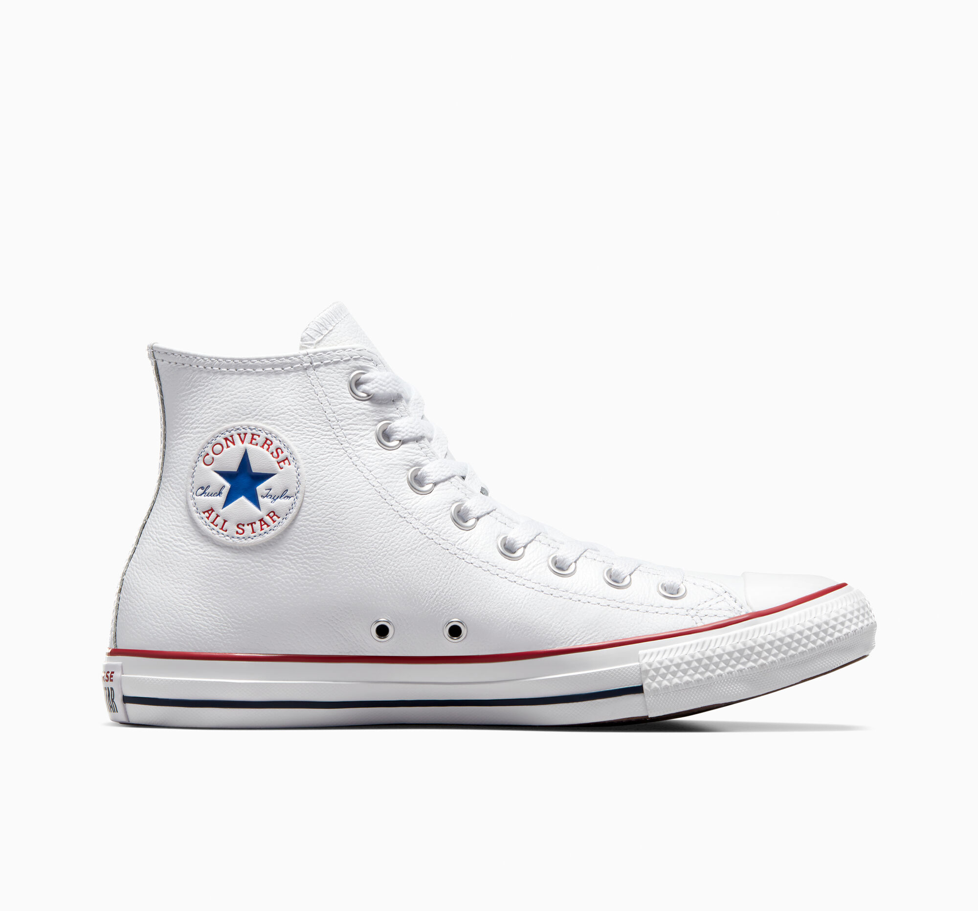 Pánské Vysoké Converse ​Chuck Taylor All Star Læder Unisex Bílé | 9671-JRWNH