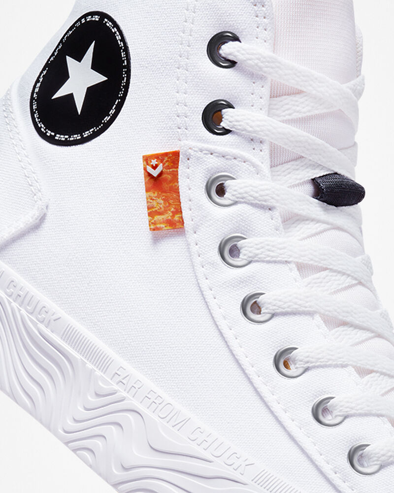 Pánské Vysoké Converse ​Chuck Taylor Alt Star Platene Unisex Bílé Černé Bílé | 7415-HZYCP