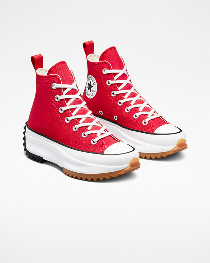 Pánské Vysoké Converse ​Run Star Hike Unisex Červené Bílé Černé | 6082-KHEXV