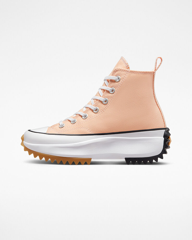 Pánské Vysoké Converse ​Run Star Hike Unisex Koralove Bílé Černé | 8625-OWKQL