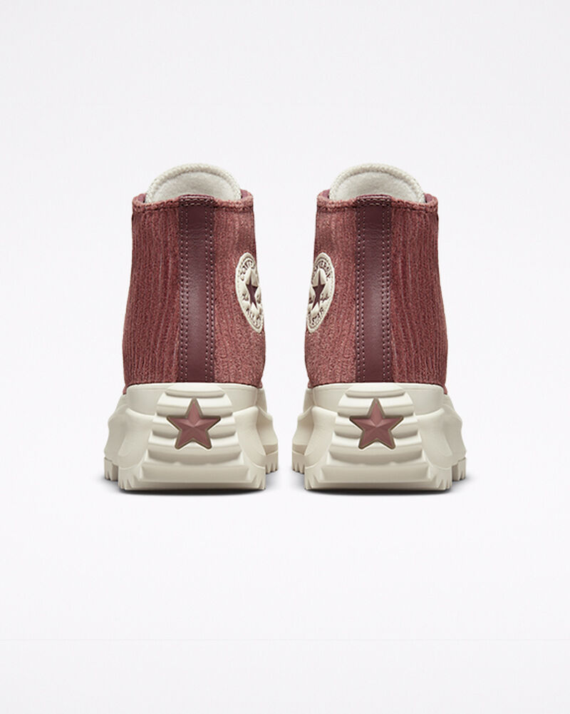 Pánské Vysoké Converse ​Run Star Hike Velour Unisex Tmavě Vínové | 3601-ZMGLO