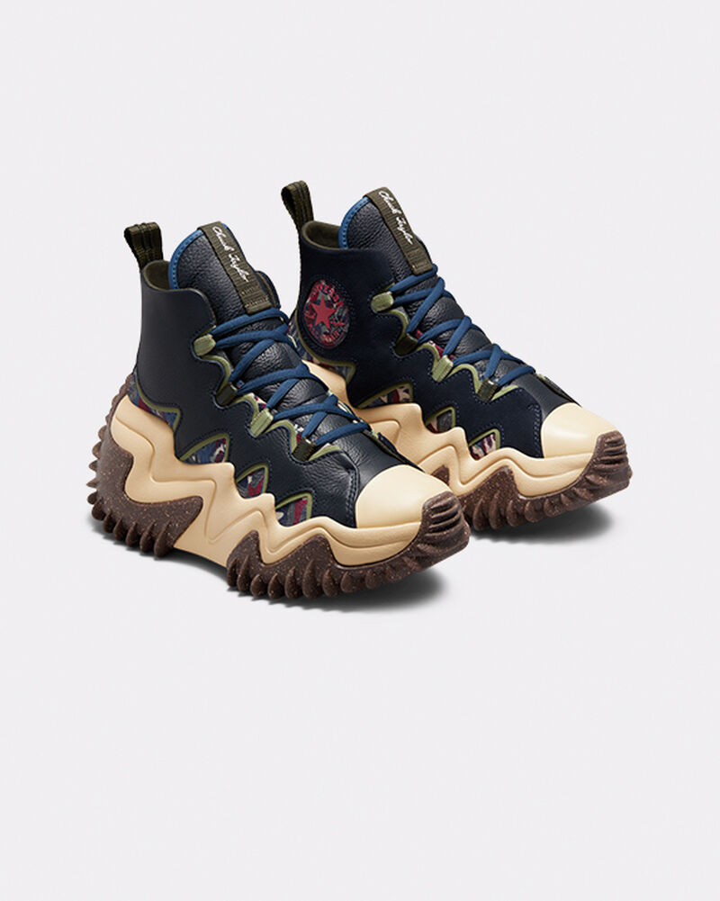 Pánské Vysoké Converse ​Run Star Motion CX Black Joy Unisex Tmavě | 3251-XWESC